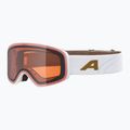 Slidinėjimo akiniai Alpina Ladis Q white/ gold matt/ gold 5