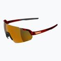 Saulės akiniai Alpina Turbo Air Q-Lite red translucent matte/gold mirror/pink
