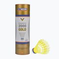 Badmintono skraidukai VICTOR Nylon Shuttle 2000 fast 6 vnt. yellow