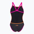 Moteriškas vientisas plaukimo kostiumas aquaFeel Training V-Back gray / smoke 2