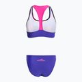Moteriškas dviejų dalių plaukimo kostiumas aquafeel Racerback blue pink flames 2
