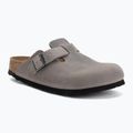 Šlepetės BIRKENSTOCK Boston Soft Footbed Oiled Leather Narrow iron