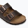 Šlepetės BIRKENSTOCK Arizona NL Narrow dark brown 7