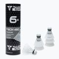 Talbot-Torro Tech 450 badmintono raketės, Premium Nylon 6 vnt., baltos spalvos 469282
