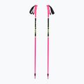 Vaikiškos slidinėjimo lazdos LEKI Racing neon pink/ black/ neon yellow