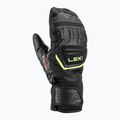 Vaikiškos slidininkų pirštinės LEKI WCR Team 3D Junior Mitt black/ ice lemon 8