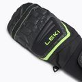 Vaikiškos slidininkų pirštinės LEKI WCR Team 3D Junior Mitt black/ ice lemon 5
