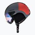 Slidinėjimo šalmas CASCO SP-2 Photomatic Visor struktūrizuota arseno pilka / raudona 5