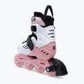 Powerslide Khaan Junior LTD vaikiški riedučiai baltos ir rožinės spalvos 940672 3