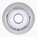 Riedučių ratukai Powerslide Neons LED 72 mm/85A 4 pcs. white