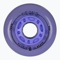 Riedučių ratukai Powerslide Neons LED 72 mm/85A 4 pcs. lilac