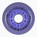 Riedučių ratukai Powerslide Neons LED 76 mm/85A 4 pcs. lilac