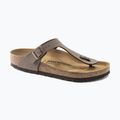 Šlepetės BIRKENSTOCK Gizeh Birkibuc Narrow mocca