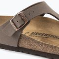 Šlepetės BIRKENSTOCK Gizeh Birkibuc Narrow mocca 6