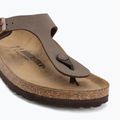 Šlepetės BIRKENSTOCK Gizeh Birkibuc Narrow mocca 7