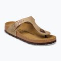 Šlepetės BIRKENSTOCK Gizeh Oiled Leather tabacco brown