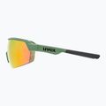 UVEX Sportstyle 227 olive mat/mirror red dviratininkų akiniai S5320667716 7