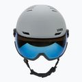Slidinėjimo šalmas UVEX Wanted Visor rhino matt/mirror blue/smoke 2