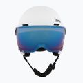 Vaikiškas slidinėjimo šalmas UVEX Rocket Visor Jr white/black matt/mirror blue/smoke 2