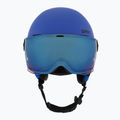 Vaikiškas slidinėjimo šalmas UVEX Rocket Visor Jr blue matt/mirror blue/smoke 2