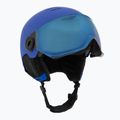 Vaikiškas slidinėjimo šalmas UVEX Rocket Visor Jr blue matt/mirror blue/smoke 9