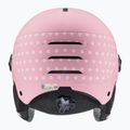 Vaikiškas slidinėjimo šalmas UVEX Rocket Visor Jr pink confetti matt/mirror silver/lasergold lite 4