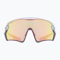 UVEX Sportstyle 231 sidabriniai slyvų matiniai/veidrodiniai raudoni dviratininkų akiniai S5320655316 8