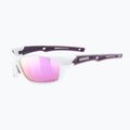 UVEX Sportstyle 232 P dviratininkų akiniai peacock prestige mat/polavision mirror pink S5330028330 5