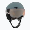 Vaikiškas slidinėjimo šalmas UVEX Rocket Visor Jr rhino/blush matt/mirror silver/lasergold lite