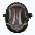 Vaikiškas slidinėjimo šalmas UVEX Rocket Visor Jr rhino/blush matt/mirror silver/lasergold lite 5