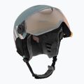 Vaikiškas slidinėjimo šalmas UVEX Rocket Visor Jr rhino/blush matt/mirror silver/lasergold lite 9