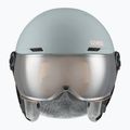 Vaikiškas slidinėjimo šalmas UVEX Rocket Visor Jr rhino/blush matt/mirror silver/lasergold lite 2
