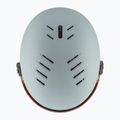 Vaikiškas slidinėjimo šalmas UVEX Rocket Visor Jr rhino/blush matt/mirror silver/lasergold lite 5