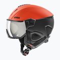 Slidinėjimo šalmas UVEX Instinct Visor black/red 56/6/260/7005 9