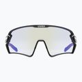 UVEX Sportstyle 231 2.0 V dviratininkų akiniai juodi matiniai/šviesiai mėlyni 53/3/028/2204 7