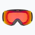 UVEX Downhill 2100 CV S2 slidinėjimo akiniai juodi blizgūs/veidrodiniai raudoni/spalvoti oranžiniai 6