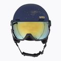 Moteriškas slidinėjimo šalmas UVEX Wanted Visor WE fleece sparkles/gold matt/mirror gold smoke 2