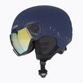 Moteriškas slidinėjimo šalmas UVEX Wanted Visor WE fleece sparkles/gold matt/mirror gold smoke 4