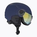 Moteriškas slidinėjimo šalmas UVEX Wanted Visor WE fleece sparkles/gold matt/mirror gold smoke 5