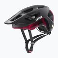 Dviračių šalmas UVEX React MIPS black/ruby red matt 6