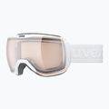 Slidinėjimo akiniai UVEX Downhill 2100 V white matt/mirror silver clear