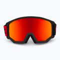 Slidinėjimo akiniai UVEX Athletic FM black matt/mirror red orange clear 2
