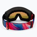 Slidinėjimo akiniai UVEX Athletic FM black matt/mirror red orange clear 3