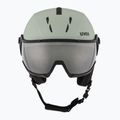 Slidinėjimo šalmas UVEX Instinct Visor oxid green matt/mirror silver/smoke 2