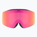Vaikiški slidinėjimo akiniai UVEX Pwdr FM black matt/mirror pink green clear 2