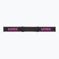 Vaikiški slidinėjimo akiniai UVEX Pwdr FM black matt/mirror pink green clear 4