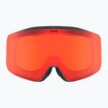 Vaikiški slidinėjimo akiniai UVEX Pwdr FM black matt/mirror red orange clear 2