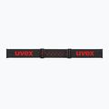 Vaikiški slidinėjimo akiniai UVEX Pwdr FM black matt/mirror red orange clear 4