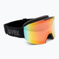 Slidinėjimo akiniai UVEX Evidnt Attract S V + case black matt/mirror rainbow clear 2