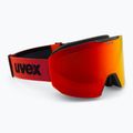 Slidinėjimo akiniai UVEX Evidnt Attract + case black matt/mirror red orange clear 2